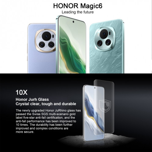Honor Magic6, 16 Go + 512 Go, appareil photo 1080 MP, 6,78 pouces Magic OS 8.0 Snapdragon 8 Gen 3 Octa Core jusqu'à 3,3 GHz, réseau : 5G, OTG, NFC (bleu) SH703A1636-010