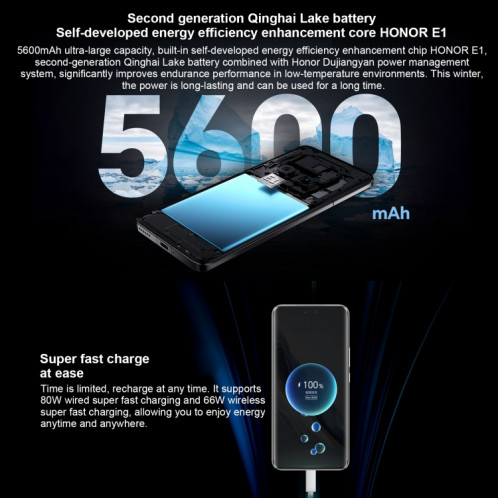 Honor Magic6 Pro, 12 Go + 256 Go, 6,8 pouces Magic OS 8.0 Snapdragon 8 Gen 3 Octa Core jusqu'à 3,3 GHz, réseau : 5G, OTG, NFC (bleu) SH201A1543-013