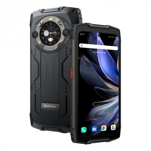  Blackview BV9300 Pro, 8 Go + 256 Go, IP68/IP69K/MIL-STD-810H, 6,7 pouces + 1,32 pouces Android 13 MediaTek Helio G99 Octa Core, réseau : 4G, NFC, OTG (noir) SB901A1394-013