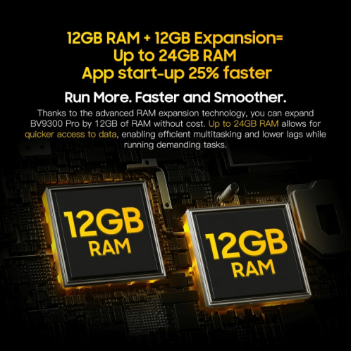  Blackview BV9300 Pro, 8 Go + 256 Go, IP68/IP69K/MIL-STD-810H, 6,7 pouces + 1,32 pouces Android 13 MediaTek Helio G99 Octa Core, réseau : 4G, NFC, OTG (noir) SB901A1394-013