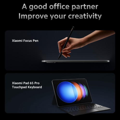 Xiaomi Pad 6S Pro 12,4 pouces, 12 Go + 512 Go, HyperOS Qualcomm Snapdragon 8 Gen2 Octa Core, batterie 10 000 mAh (noir) SX703A1791-032