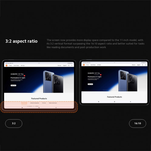 Xiaomi Pad 6S Pro 12,4 pouces, 12 Go + 512 Go, HyperOS Qualcomm Snapdragon 8 Gen2 Octa Core, batterie 10 000 mAh (noir) SX703A1791-032