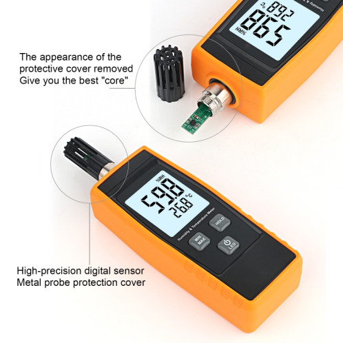 Compteur numérique de température et d'humidité RZ852 (orange) SH801A890-07
