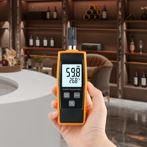 Compteur numérique de température et d'humidité RZ852 (orange) SH801A890-07