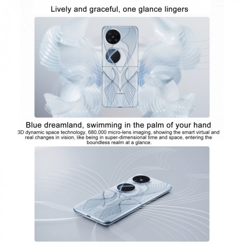 HUAWEI Pocket 2 Art Custom Edition, 16 Go + 1 To, 6,94 pouces + 1,15 pouces HarmonyOS 4.0 Octa Core, OTG, NFC, ne prend pas en charge Google Play (bleu) SH201A429-012