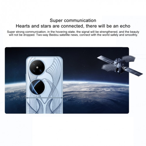 HUAWEI Pocket 2 Art Custom Edition, 16 Go + 1 To, 6,94 pouces + 1,15 pouces HarmonyOS 4.0 Octa Core, OTG, NFC, ne prend pas en charge Google Play (bleu) SH201A429-012