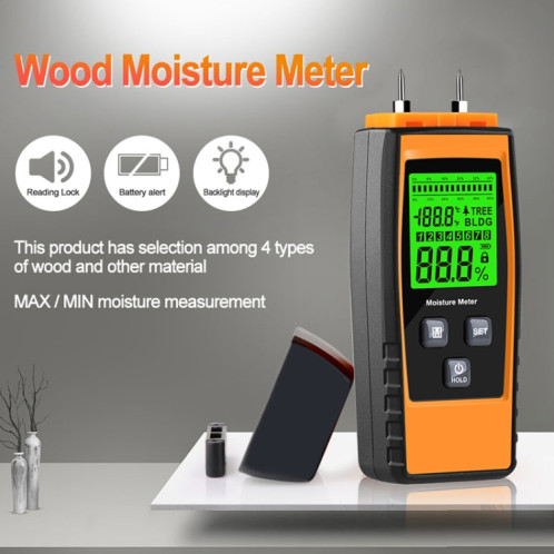 Testeur d'humidité du bois à sonde détachable RZ862 (Orange) SH601A1609-06