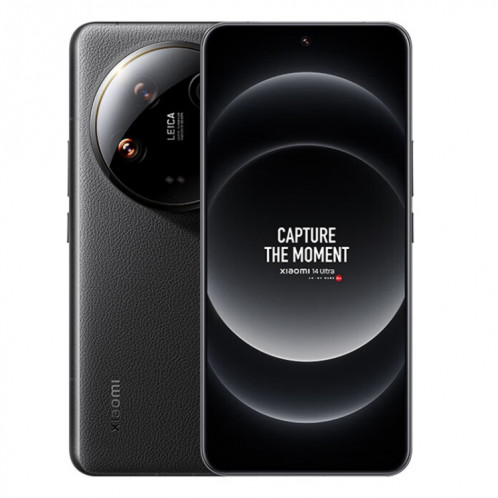 Xiaomi 14 Ultra, 12 Go + 256 Go, 6,73 pouces Xiaomi HyperOS Snapdragon 8 Gen 3 Octa Core 4 nm jusqu'à 3,3 GHz, NFC, réseau : 5G (noir) SX101B1263-023