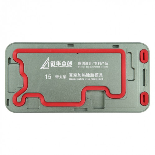 Pour iPhone 15 LCD cadre d'écran chauffage sous vide colle retrait moule avec support SH01121260-05
