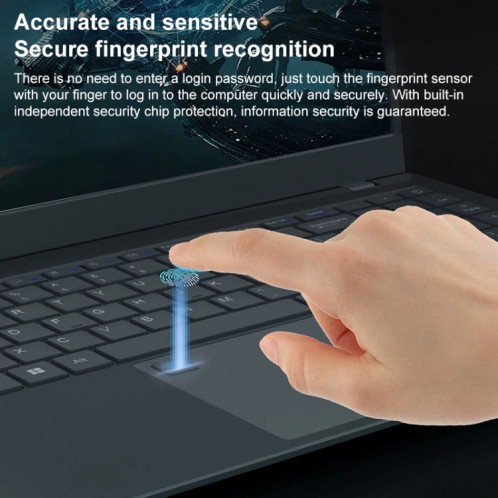 Ordinateur portable ultrafin AK15U 15,6 pouces, 12 Go + 1 To, processeur Intel N95 Quad Core Windows 10 (gris foncé) SH803A1165-013