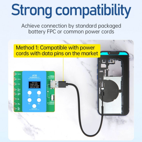 Carte de réparation rapide de santé de batterie JCID Q1 pour iPhone 11-15 Pro Max SJ2424483-010