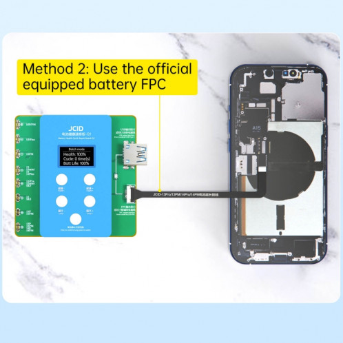 Carte de réparation rapide de santé de batterie JCID Q1 pour iPhone 11-15 Pro Max SJ2424483-010