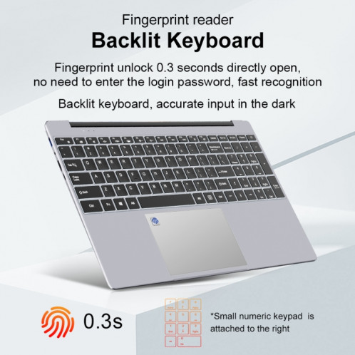 Ordinateur portable Ninkear A15 Plus 15,6 pouces, 32 Go + 1 To, Windows 11 AMD Ryzen 7 5700U Octa Core () SH701B186-013