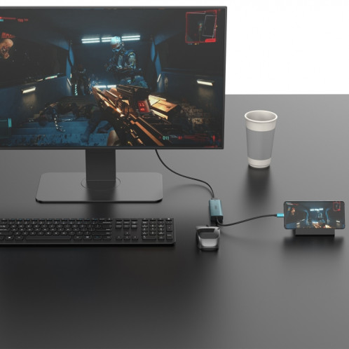 Onten UC123 Station d'accueil 5 en 1 USB-C / Type-C vers HDMI + USB3.0 HUB avec entrée 5V SO2447996-08