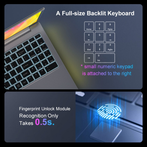 Ordinateur portable Ninkear N16 Pro 16 pouces 2,5K, 32 Go + 1 To, Windows 11 13e Intel Core i7-13620H Deca Core () SH901B1404-018