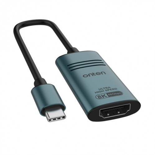 Adaptateur convertisseur vidéo Onten UC981 8K 30 Hz USB-C / Type-C vers HDMI (vert pin) SO401A1379-07