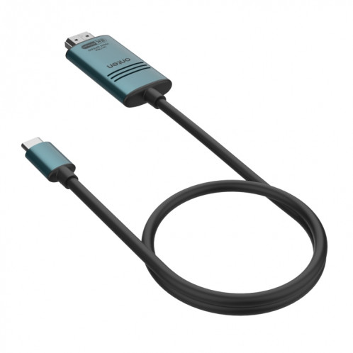 Câble de conversion vidéo HD Onten UC982 8K 60 Hz USB-C / Type-C vers HDMI (vert pin) SO601A1124-08