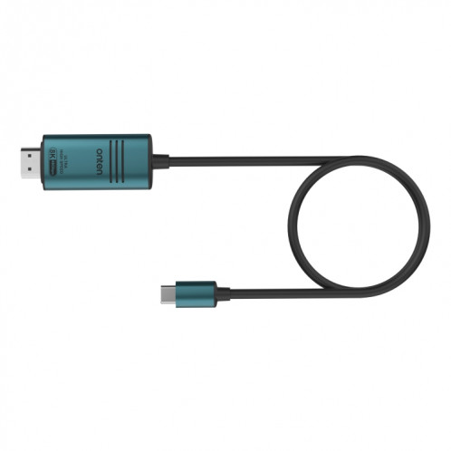 Câble de conversion vidéo HD Onten UC982 8K 60 Hz USB-C / Type-C vers HDMI (vert pin) SO601A1124-08