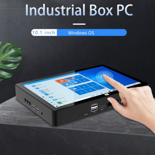 Boîtier PC tout-en-un CENAVA H10F, 16 Go + 128 Go, 10,1 pouces Windows 10 Intel Celeron J4125 Quad Core (noir) SC502A418-09