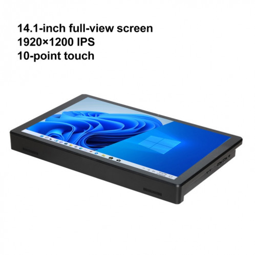 Boîtier PC tout-en-un CENAVA H14, 8 Go + 64 Go, 14,1 pouces Windows 10 Intel Celeron J4125 Quad Core (noir) SC001A508-09