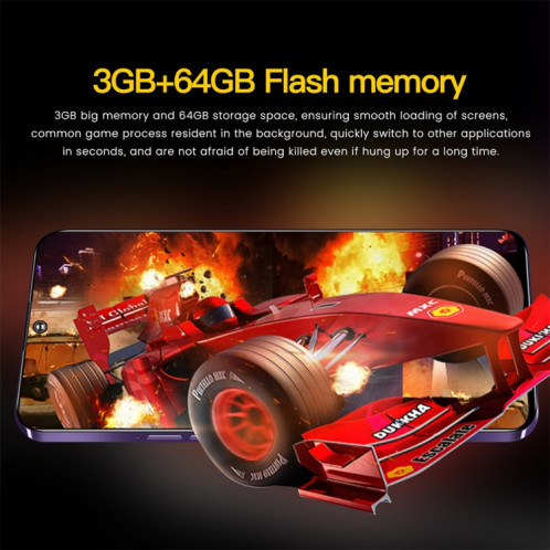 K652, 3 Go + 64 Go, 6,53 pouces Android 9.1 Mediatek MT6737 Quad Core, OTG, réseau : 4G (bleu) SH901C226-013
