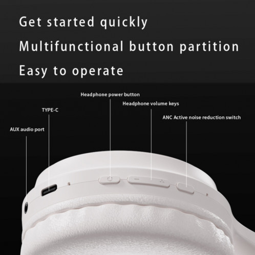 Casque Bluetooth pliable à réduction de bruit Dmooster D51 (noir) SD701A658-011