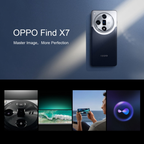 Téléphone OPPO Find X7 AI, 16 Go + 512 Go, empreinte digitale d'écran, 6,78 pouces ColorOS 14,0 Dimensity 9300 Octa Core jusqu'à 3,25 GHz, OTG, NFC, réseau : 5G (marron argent) SO503A1140-014