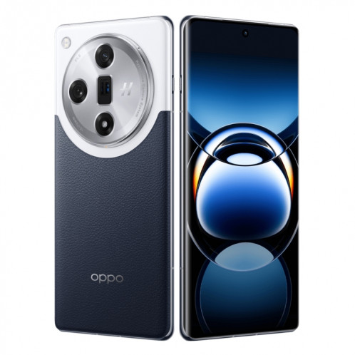 Téléphone OPPO Find X7 Ultra AI, 16 Go + 256 Go, empreinte digitale d'écran, 6,82 pouces ColorOS 14.0 Qualcomm Snapdragon 8 Gen3 Octa Core jusqu'à 3,3 GHz, OTG, NFC, réseau : 5G (bleu foncé) SO802B1269-018