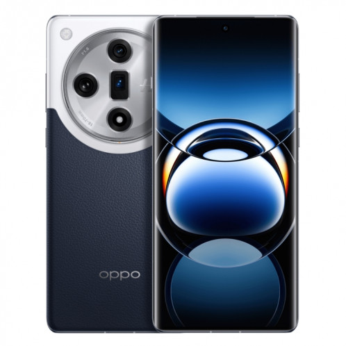 Téléphone OPPO Find X7 Ultra AI, 16 Go + 512 Go, empreinte digitale d'écran, 6,82 pouces ColorOS 14.0 Qualcomm Snapdragon 8 Gen3 Octa Core jusqu'à 3,3 GHz, OTG, NFC, réseau : 5G (bleu foncé) SO803B1795-018