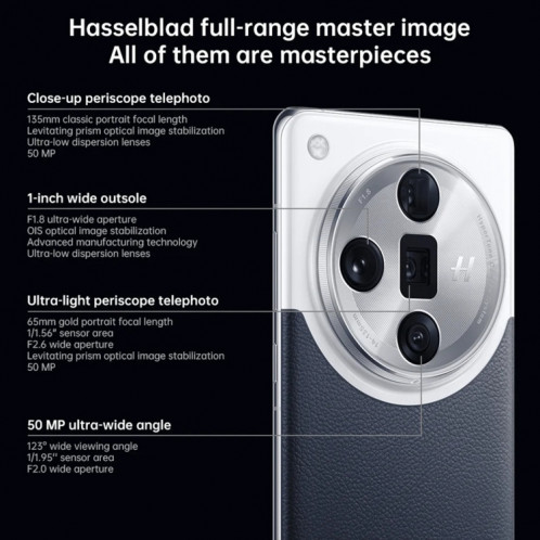 Téléphone OPPO Find X7 Ultra AI, 16 Go + 256 Go, empreinte digitale d'écran, 6,82 pouces ColorOS 14.0 Qualcomm Snapdragon 8 Gen3 Octa Core jusqu'à 3,3 GHz, OTG, NFC, réseau : 5G (marron clair) SO802A1980-018