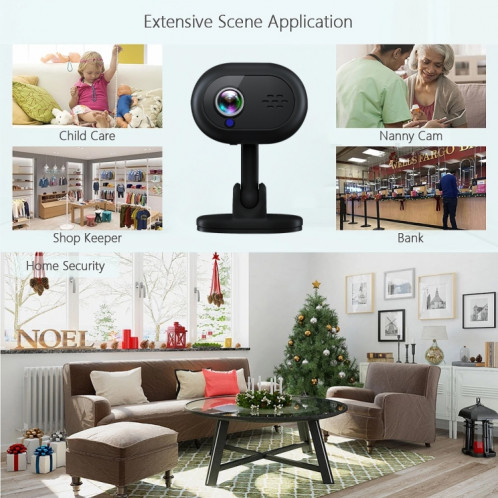 Mini caméra de vision nocturne WiFi sans fil A25 (noir) SH401A41-09