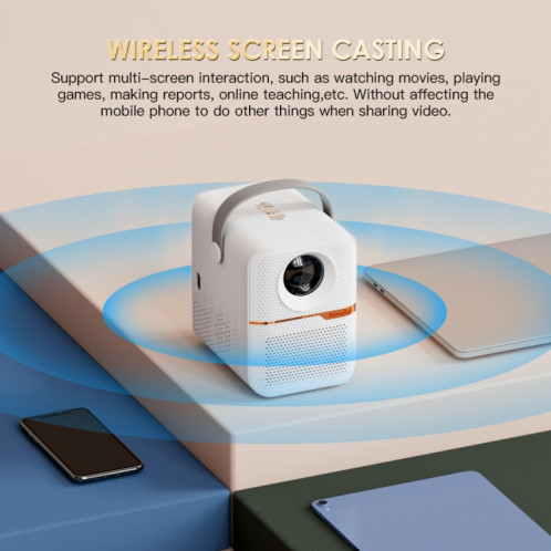 Projecteur WiFi portable GXMO P10 Max Android 10 OS HD, type de prise : (blanc) SG102A1554-013
