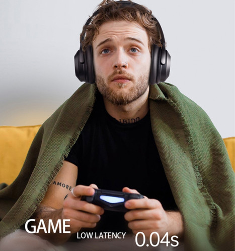 A06 Casque antibruit sans fil ANC sur l’oreille Casque Bluetooth (bleu) SH201B879-014