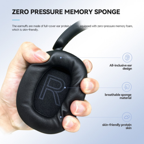 Casque Bluetooth sans fil à bandeau de jeu sans fil à faible latence Eking ANC à réduction de bruit, avec 2,4 G (blanc) SH401B261-016