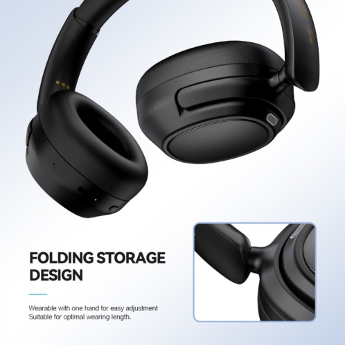 Casque Bluetooth sans fil à bandeau de jeu sans fil à faible latence Eking ANC à réduction de bruit, avec 2,4 G (blanc) SH401B261-016