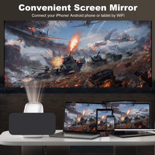 Projecteur WiFi portable GXMO P30 Android 11 OS HD, type de prise : prise AU (blanc) SG504A435-011