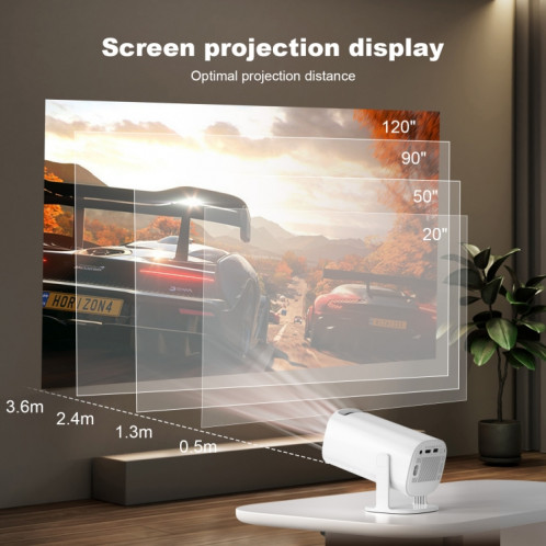Projecteur WiFi portable GXMO P30 Android 11 OS HD, type de prise : (blanc) SG502A471-011