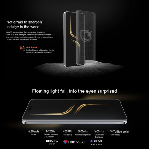 Honor Magic 6 Ultimate, 16 Go + 512 Go, 6,8 pouces Magic OS 8.0 Snapdragon 8 Gen 3 Octa Core jusqu'à 3,3 GHz, réseau : 5G, OTG, NFC (violet) SH501B1067-014