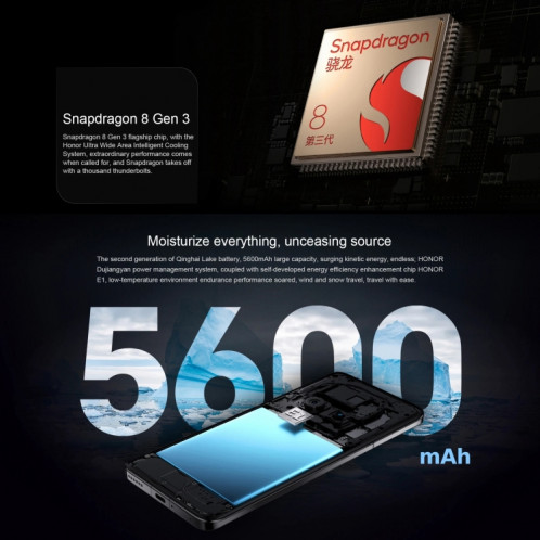 Honor Magic 6 Ultimate, 16 Go + 512 Go, 6,8 pouces Magic OS 8.0 Snapdragon 8 Gen 3 Octa Core jusqu'à 3,3 GHz, réseau : 5G, OTG, NFC (violet) SH501B1067-014