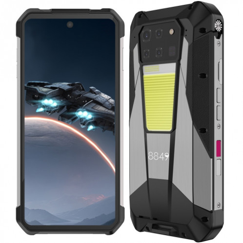  Unihertz Tank 3 Pro 5G / 8849, 18 Go + 512 Go, projecteur, appareil photo 200 MP, vision nocturne, batterie 23 800 mAh, 6,79 pouces Android 13 Dimensity 8200 Octa Core, réseau : 5G (noir) SU302A322-010