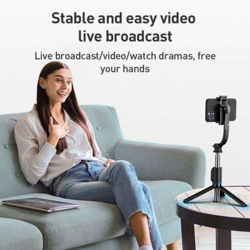Trépied amovible avec télécommande Bluetooth ZGA S01, perche à selfie (noir) SZ101A529-011