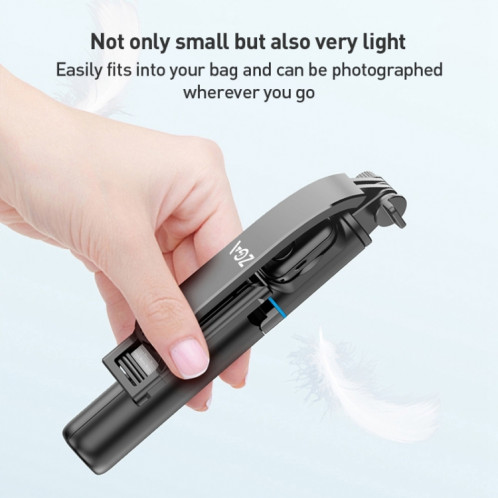 Trépied amovible avec télécommande Bluetooth ZGA S01, perche à selfie (noir) SZ101A529-011