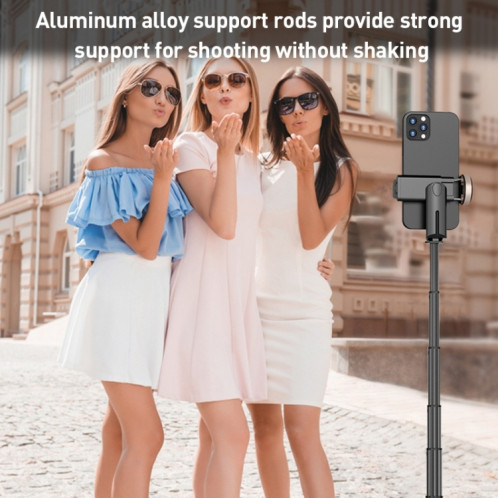 ZGA S02 Télécommande Bluetooth Trépied caché Selfie Stick (Noir) SZ301A1918-09