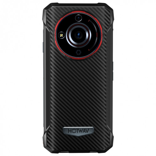  Téléphone robuste HOTWAV T7, 4 Go + 128 Go, 6280 mAh, 6,52 pouces Android 13 MT8788 Octa Core, réseau : 4G, OTG (rouge) SH501A412-020