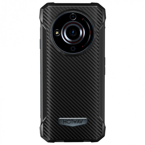  Téléphone robuste HOTWAV T7, 4 Go + 128 Go, 6280 mAh, 6,52 pouces Android 13 MT8788 Octa Core, réseau : 4G, OTG (tout noir) SH501B601-020