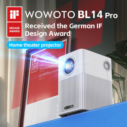 WOWOTO BL14Pro Écran LCD 4,41 pouces Projecteur intelligent HD 1080P () SW401B663-09