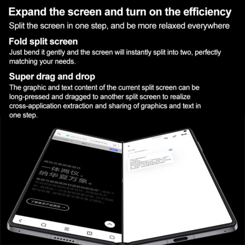 vivo X Fold3 Pro, 16 Go + 1 To, Face ID / Identification par empreinte digitale, 8,03 pouces + 6,53 pouces Android 14 OriginOS 4 Snapdragon 8 Gen 3 Octa Core 3,3 GHz, OTG, NFC, Réseau : 5G (Noir) SV802A1888-016