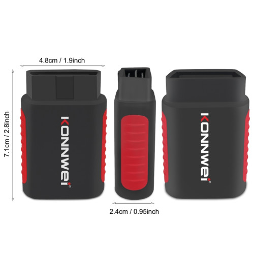 Scanner de diagnostic complet du système OBDII de voiture KONNWEI K DIAG (noir rouge) SK601A1169-09