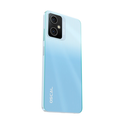  Blackview Oscal TIGER 10, 8 Go + 256 Go, 6,56 pouces Android 13 Unisoc UMS9230 T606 Octa Core jusqu'à 1,6 GHz, réseau : 4G, OTG (bleu ciel d'été) SB201B1924-012