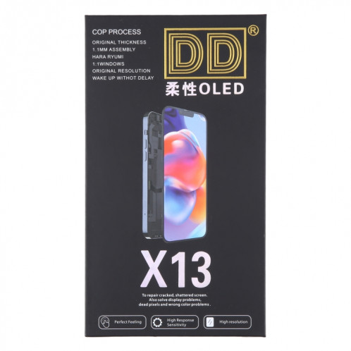 Pour iPhone 13 Écran LCD OLED souple DD avec assemblage complet de numériseur SH2501181-07